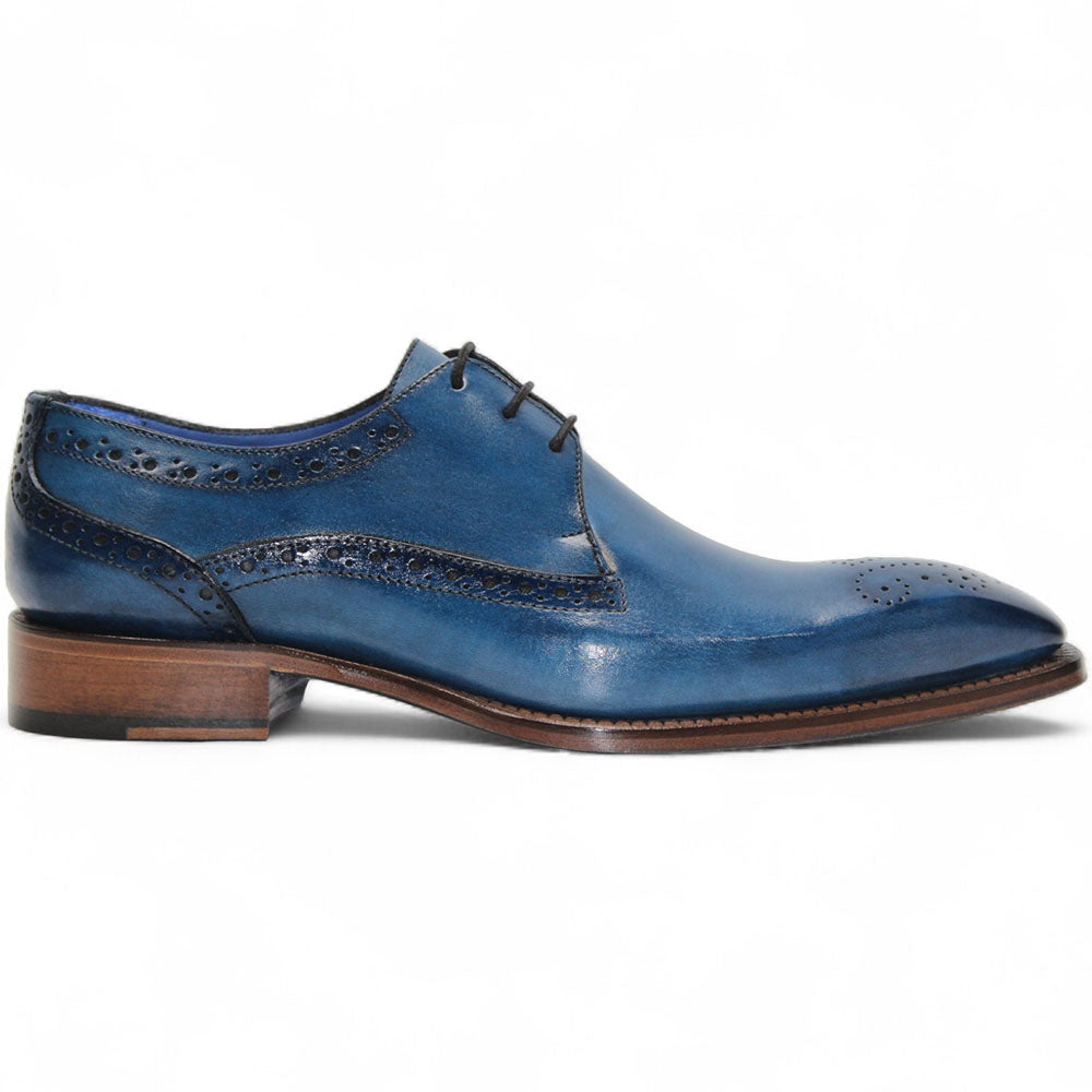 Emilio Franco Giacamo Leather Shoes Ocean Blue