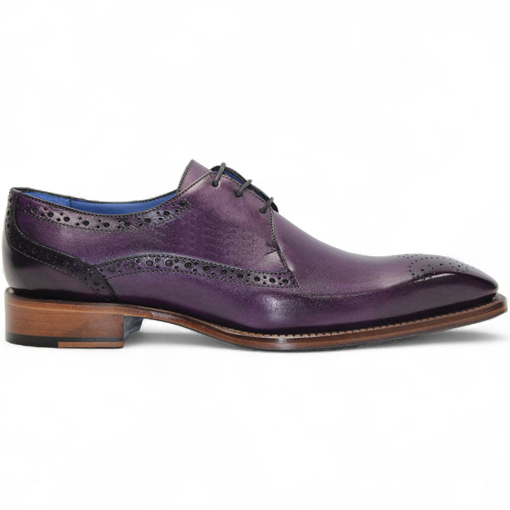 Emilio Franco Giacamo Leather Shoes Purple