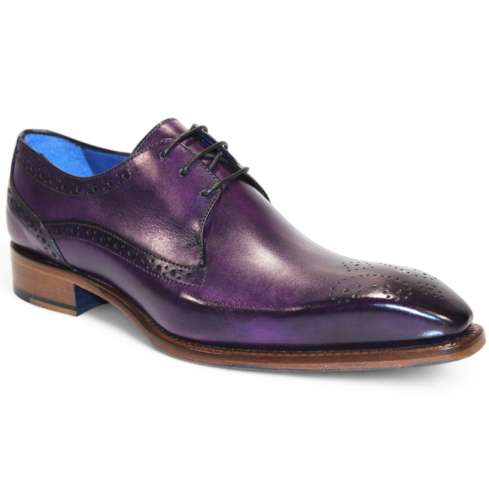 Emilio Franco Giacamo Leather Shoes Purple