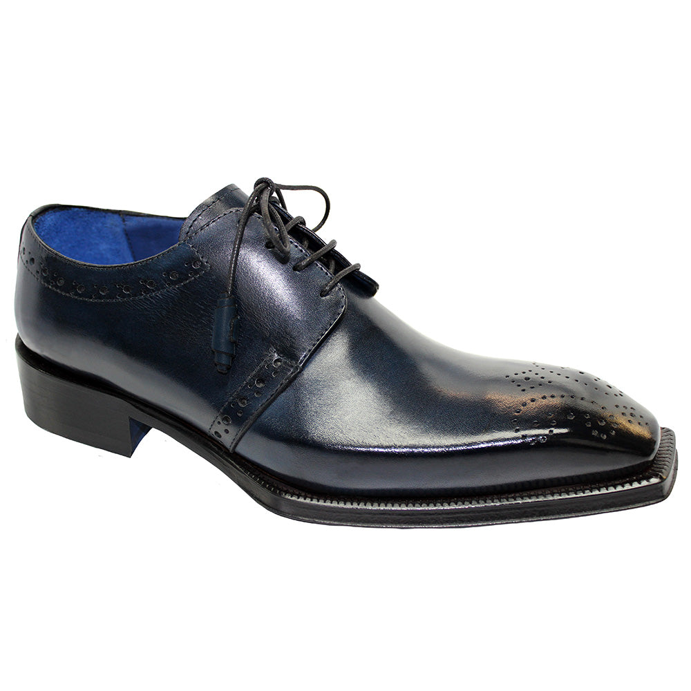 Emilio Franco Gianni Calfskin Shoes Navy