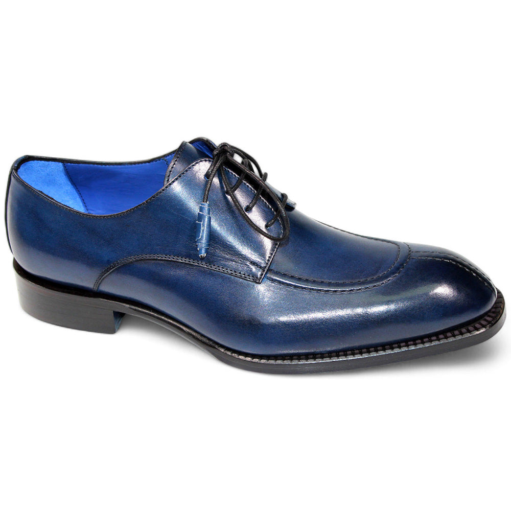 Emilio Franco Girolamo Calfskin Shoes Navy