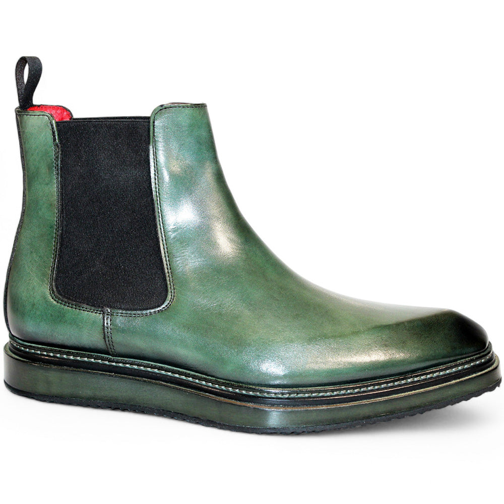 Emilio Franco Guido Leather Boots Green