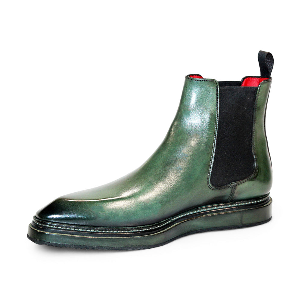 Emilio Franco Guido Leather Boots Green