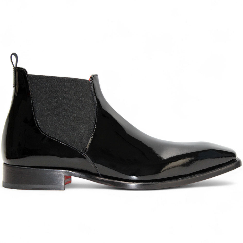 Emilio Franco Leonardo Patent Leather Boots Black