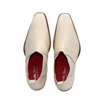 Emilio Franco Leonardo Patent Leather Boots Cream
