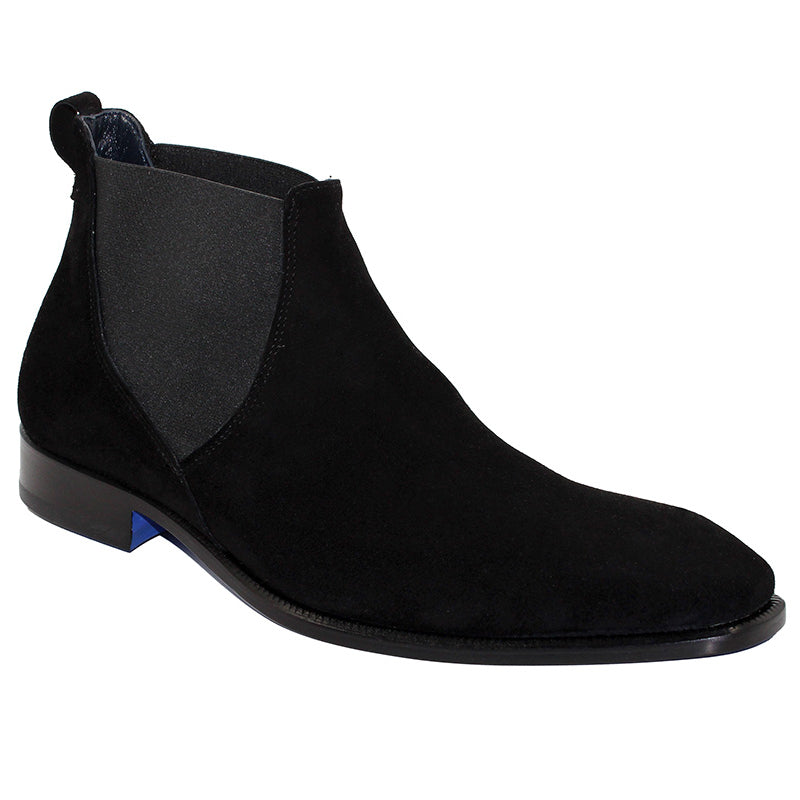 Emilio Franco Leonardo Suede Black Boots