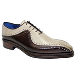 Emilio Franco Leopoldo Calfskin Shoes Chocolate / Beige