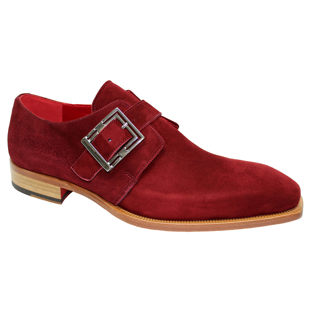 Emilio Franco Manuele Suede Shoes Bordo
