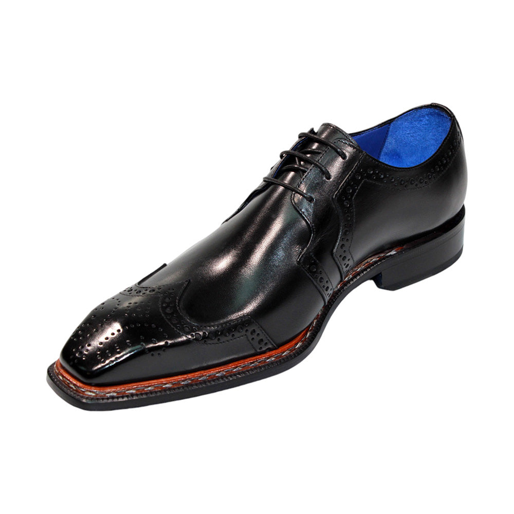 Emilio Franco Marco Genuine Leather Shoes Black