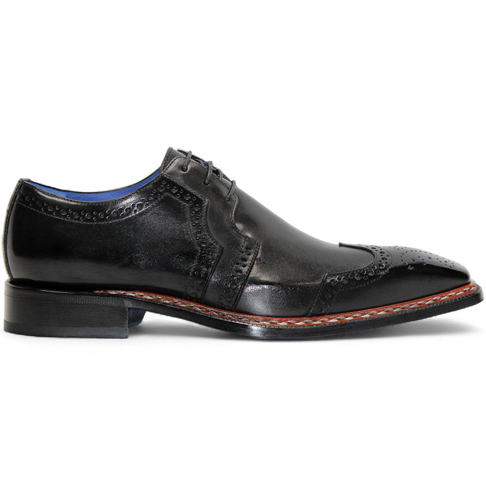 Emilio Franco Marco Genuine Leather Shoes Black