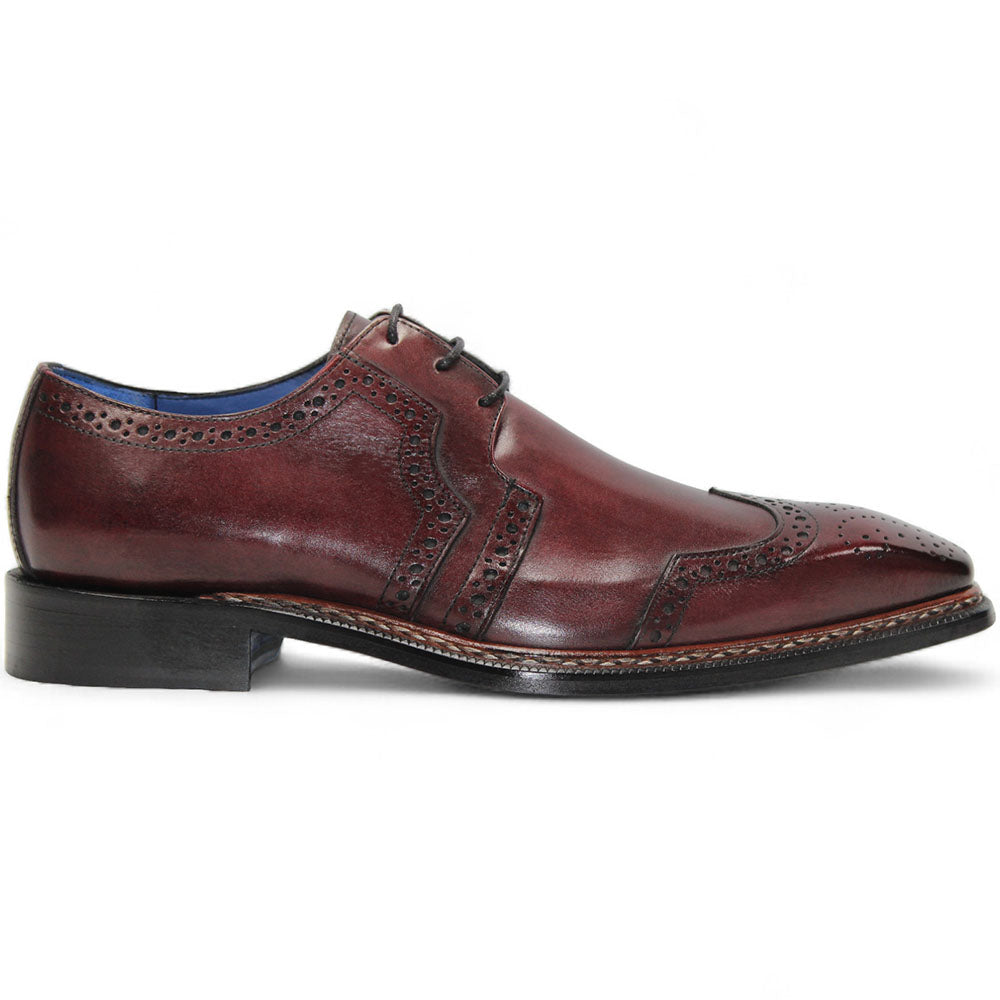 Emilio Franco Marco Genuine Leather Shoes Burgundy