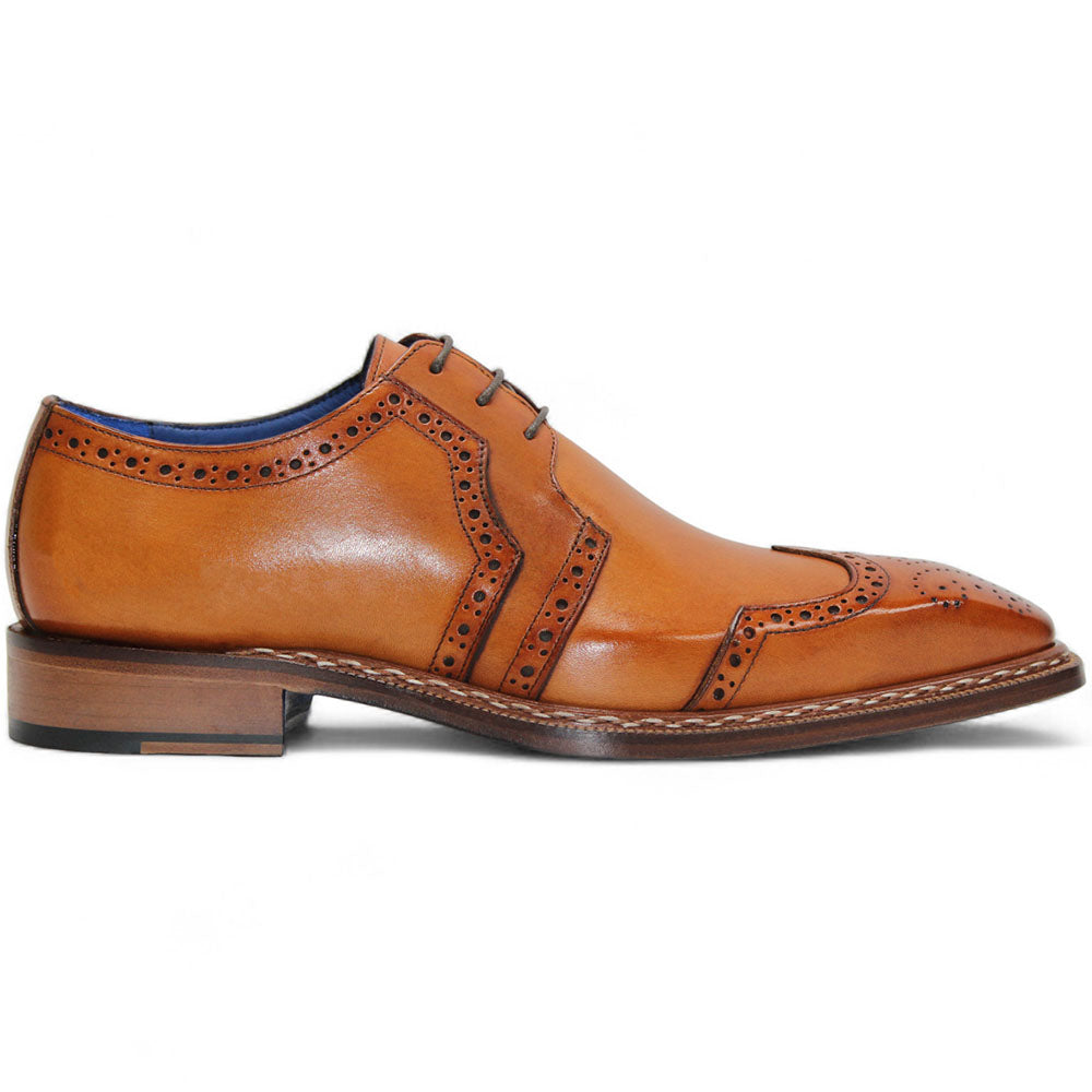 Emilio Franco Marco Genuine Leather Shoes Gold