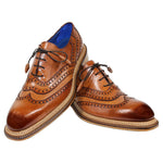 Emilio Franco Mattia Calfskin Shoes Brandy