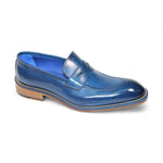 Emilio Franco Mirko Calfskin Loafers Blue