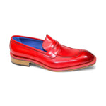 Emilio Franco Mirko Calfskin Loafers Red