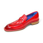 Emilio Franco Mirko Calfskin Loafers Red