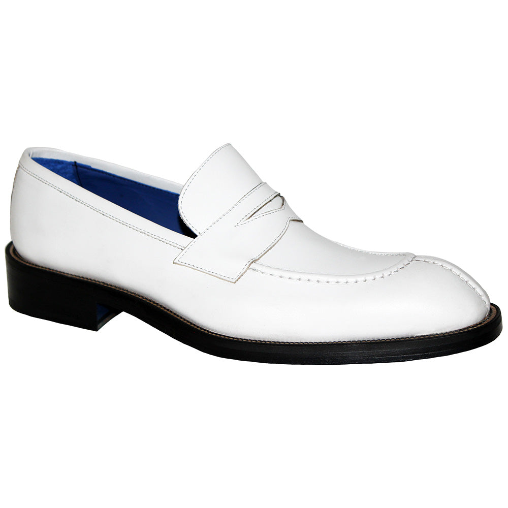 Emilio Franco Mirko Calfskin Loafers White