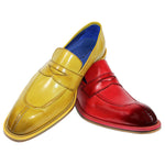 Emilio Franco Mirko Calfskin Loafers Yellow