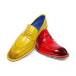 Emilio Franco Mirko Calfskin Loafers Yellow
