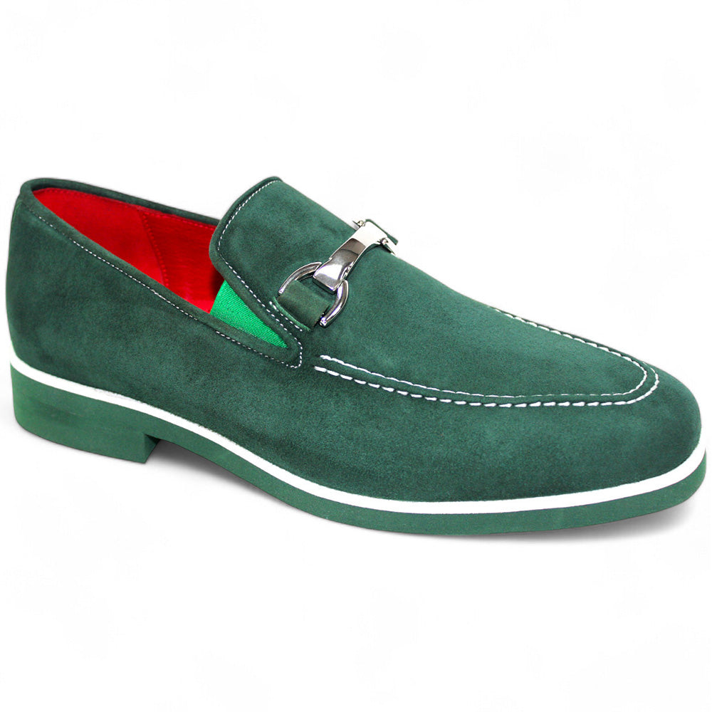 Emilio Franco Nino II Genuine Suede Loafers Green