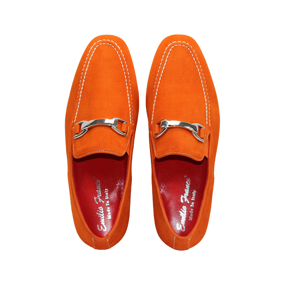 Franco  Lione  ITALY  紳士靴　41 Emilio Franco Nino II Loafers Orange / White | MensDesignerShoe.com