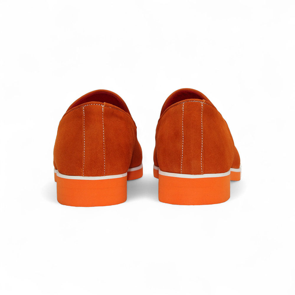Emilio Franco Nino II Loafers Orange / White | MensDesignerShoe.com