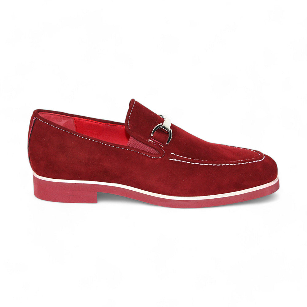 Emilio Franco Nino II Suede Loafers Burgundy