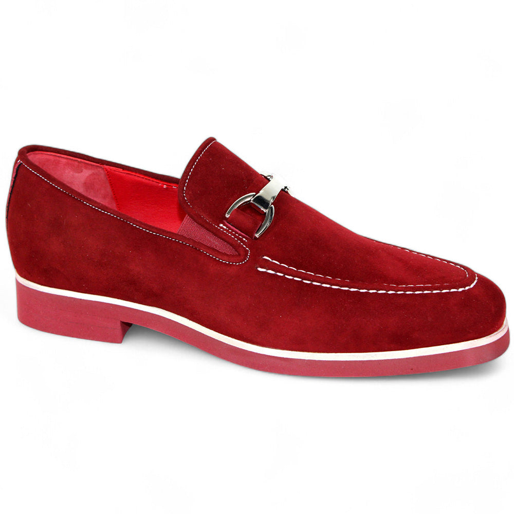 Emilio Franco Nino II Suede Loafers Burgundy