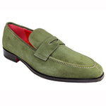 Emilio Franco Oliviero Suede Shoes Olive / Bone