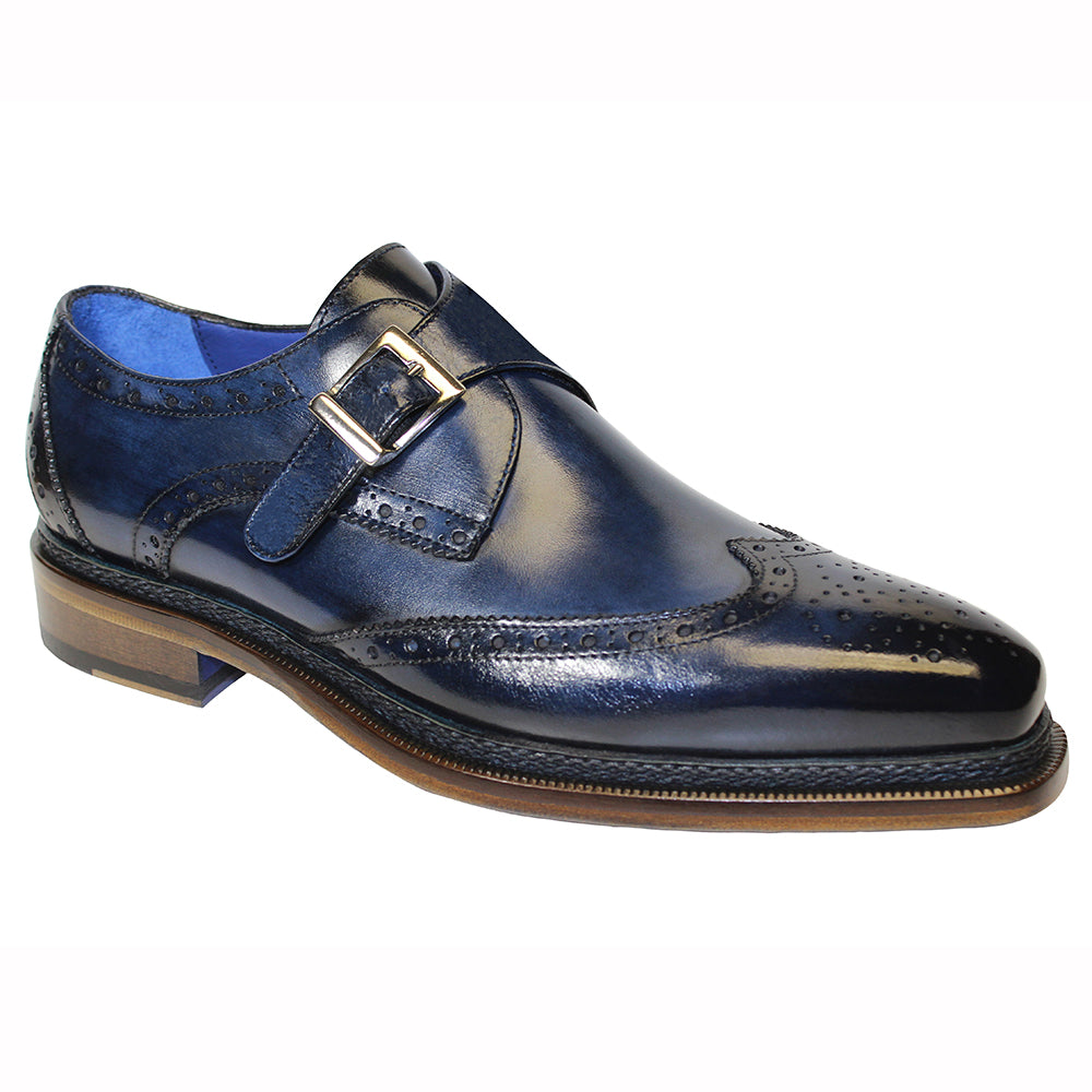 Emilio Franco Otello Leather Shoes Navy