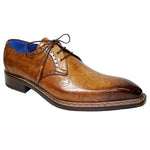 Emilio Franco Salvatore Leather & Laser Print Shoes Cognac