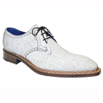 Emilio Franco Salvatore Leather & Laser Print Shoes White