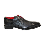Emilio Franco Samuele Leather/Deerskin Shoes Black