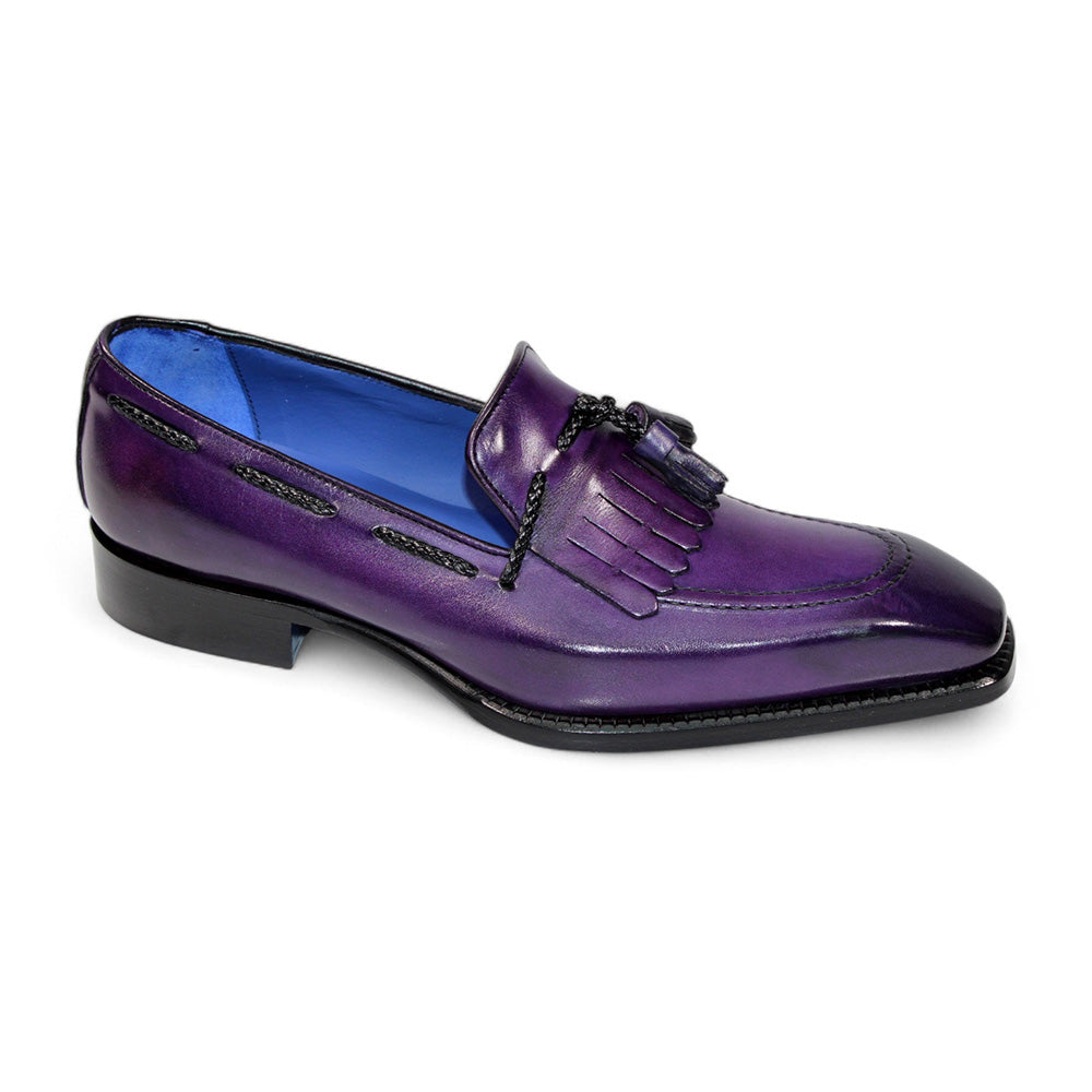 Emilio Franco Tommaso Leather Shoes Purple