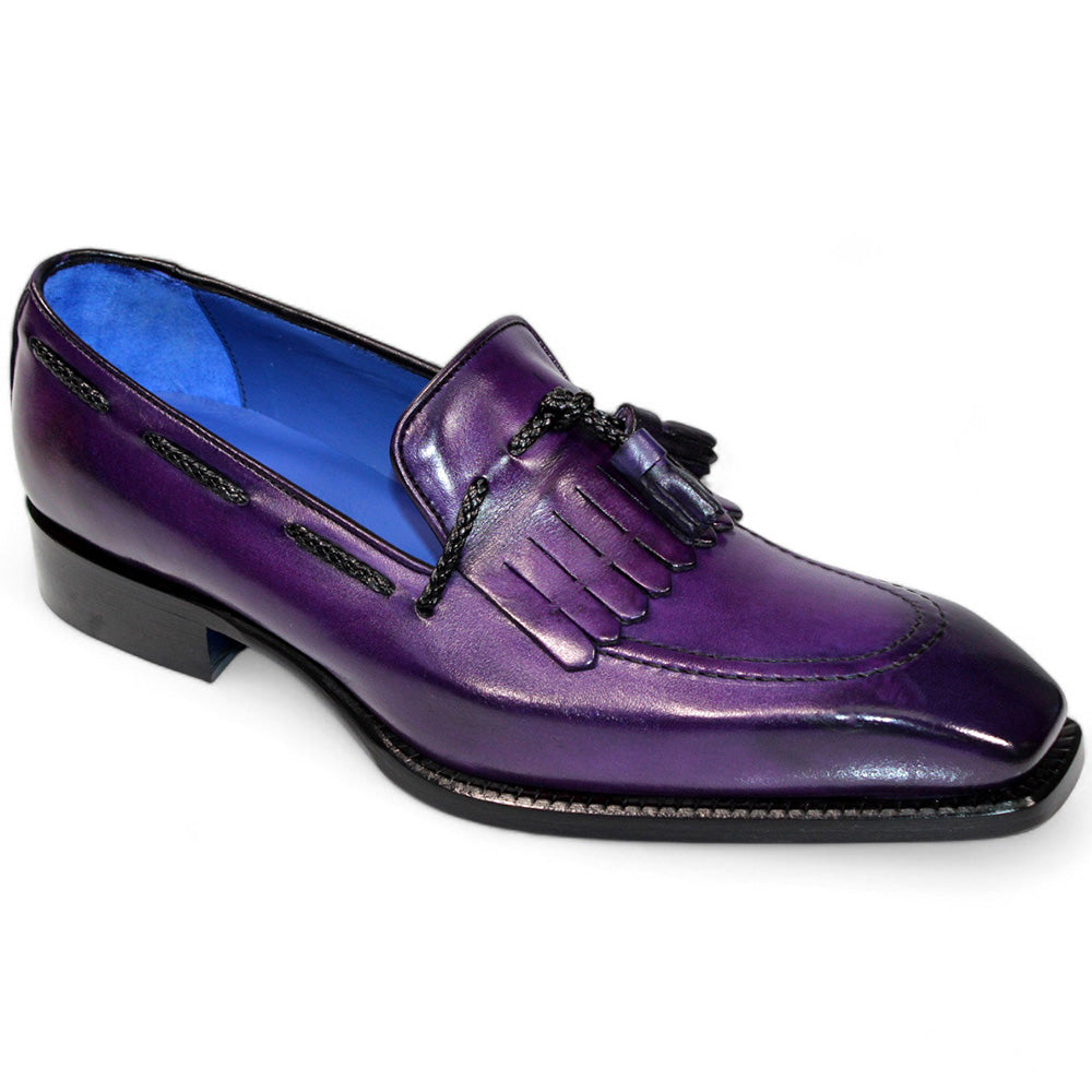 Emilio Franco Tommaso Leather Shoes Purple