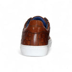 Emilio Franco Tropea Genuine Leather Weave Sneakers Cognac
