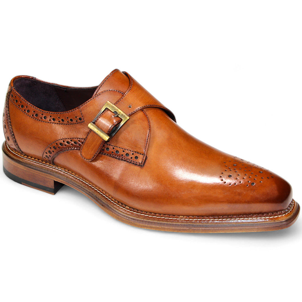 Emilio Franco Vincenzo Genuine Leather Shoes Brandy