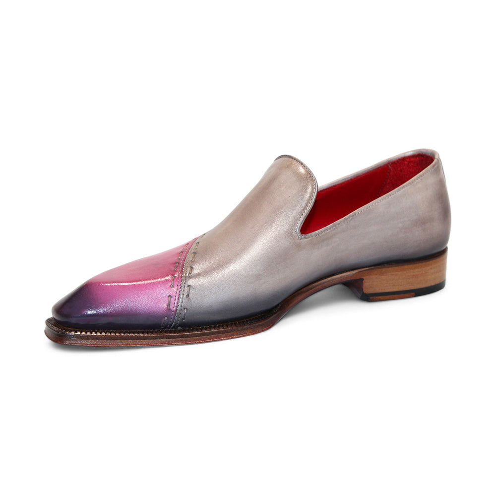 Emilio Franco Vittorio Leather Shoes Pink/Light Grey