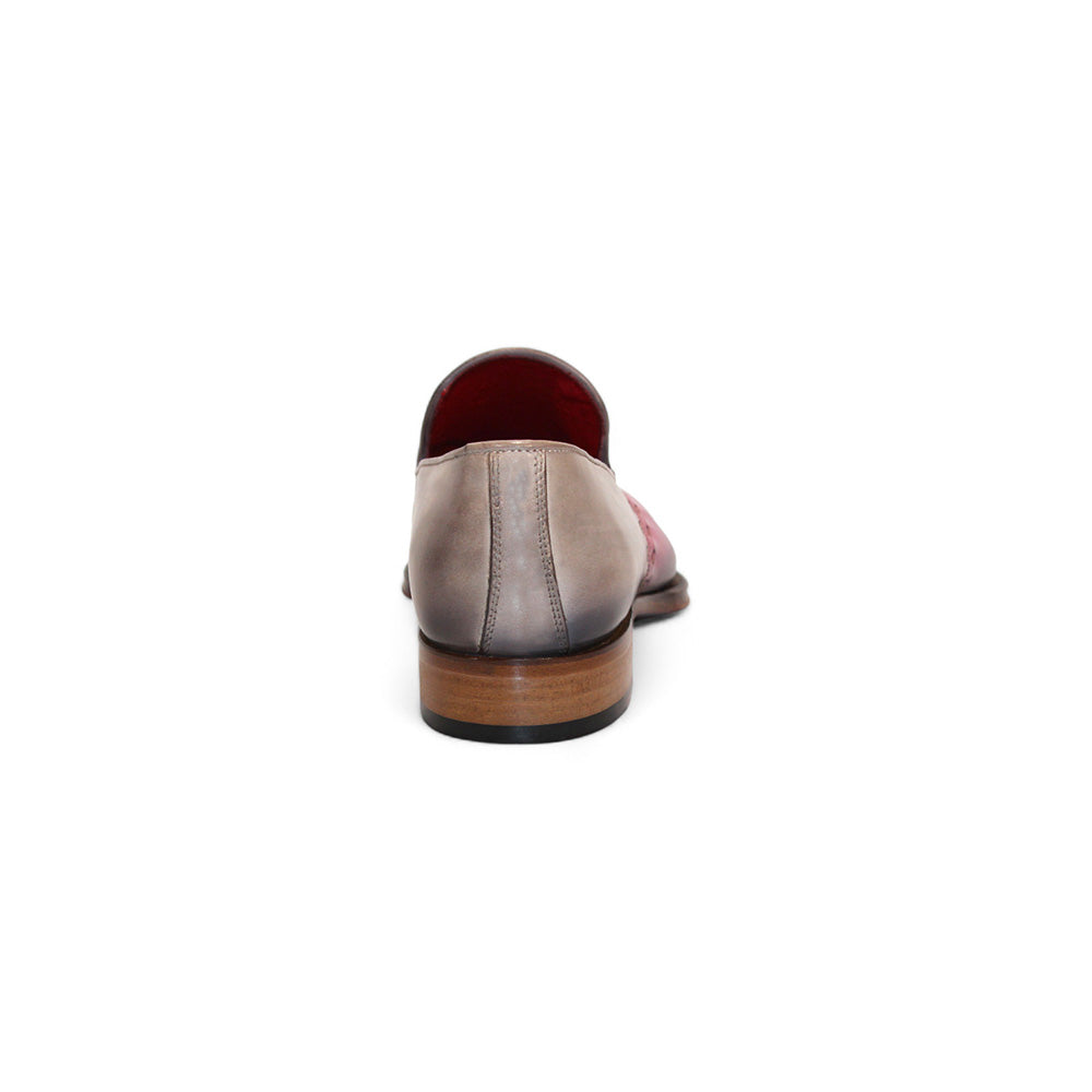 Emilio Franco Vittorio Leather Shoes Pink/Light Grey