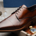 Zelli Enzo Cap Toe Shoes Chestnut (25-550-CST)
