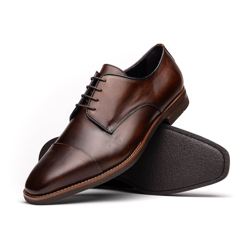 Zelli Enzo Cap Toe Shoes Chestnut (25-550-CST)