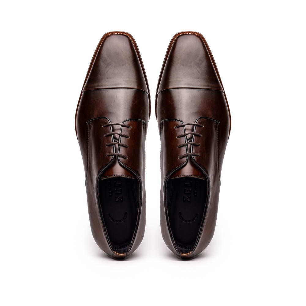 Zelli Enzo Cap Toe Shoes Chestnut (25-550-CST)