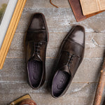 Zelli Enzo Cap Toe Shoes Grey (25-550-GRY)