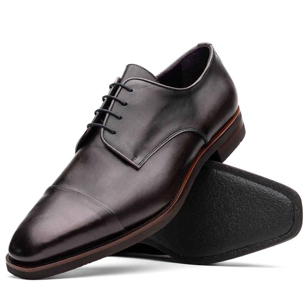 Zelli Enzo Cap Toe Shoes Grey (25-550-GRY)