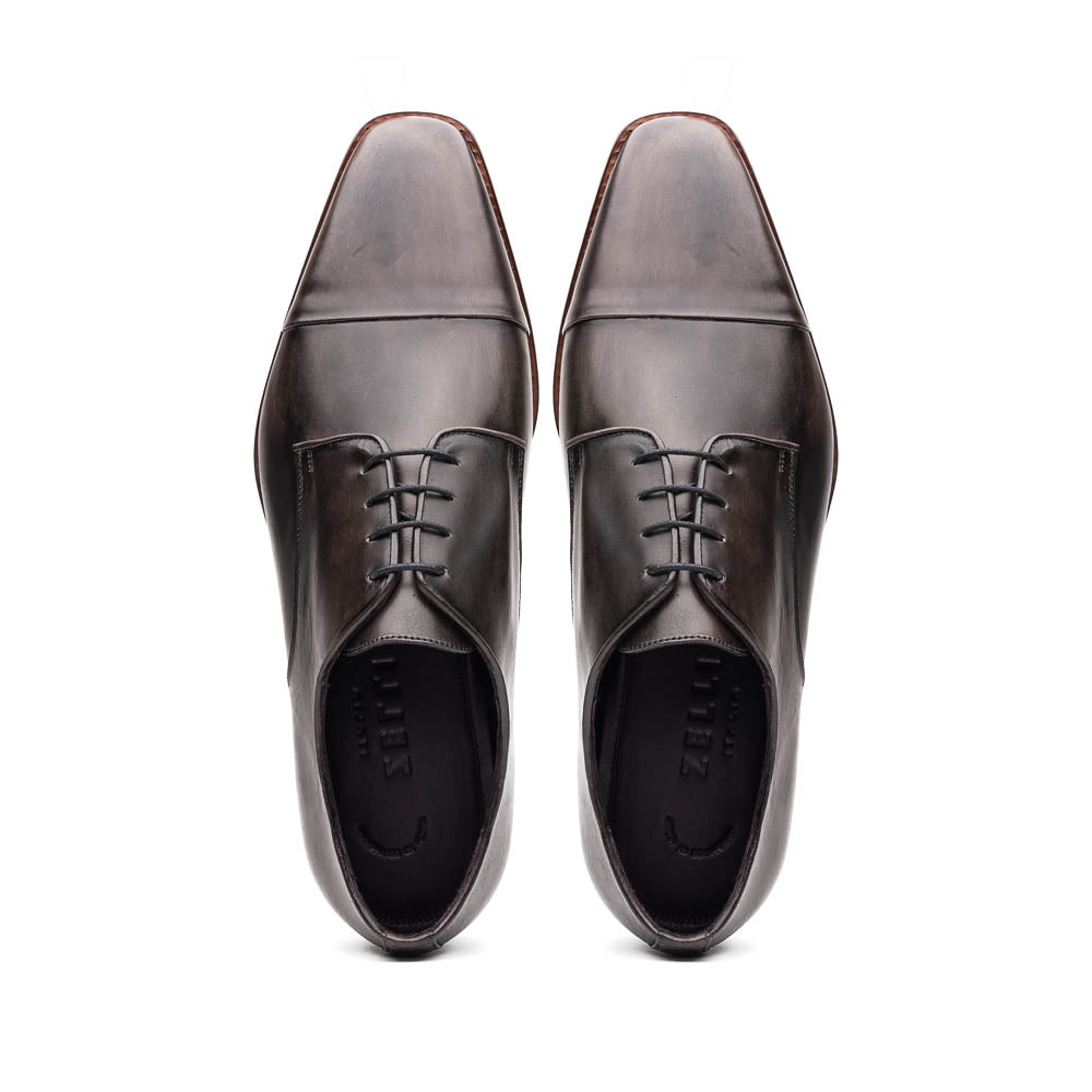 Zelli Enzo Cap Toe Shoes Grey (25-550-GRY)