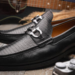 Marco Di Milano Enzo Lizard Bit Loafers Black