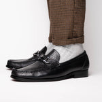 Marco Di Milano Enzo Lizard Bit Loafers Black