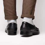 Marco Di Milano Enzo Lizard Bit Loafers Black
