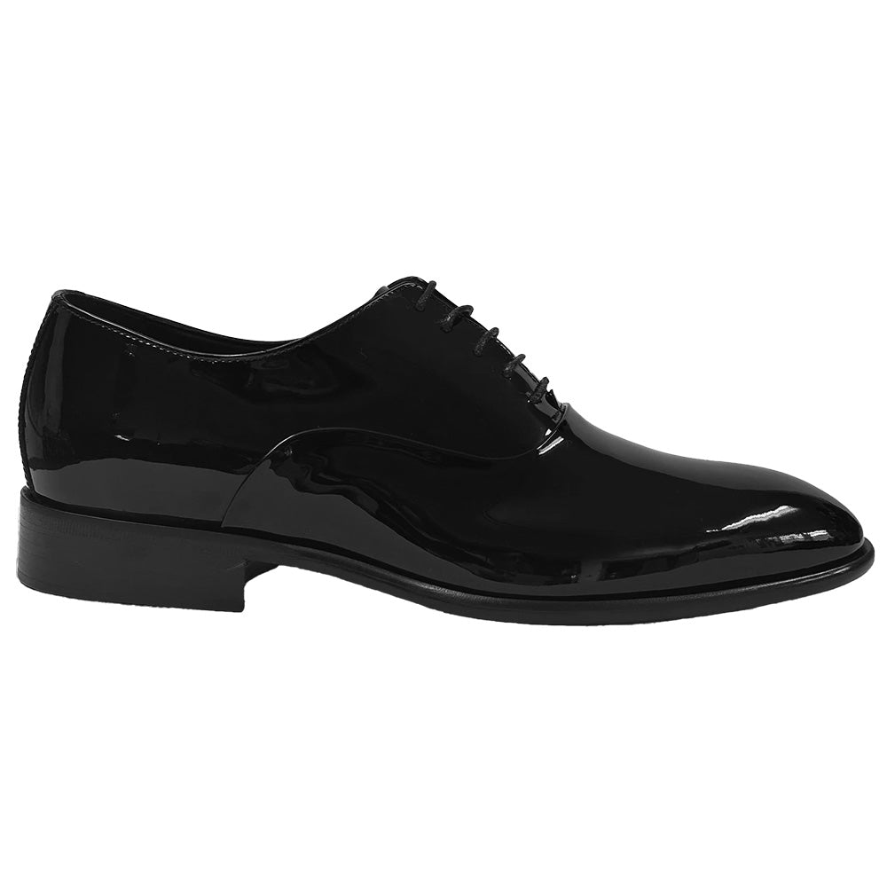 Calzoleria Toscana Epona Patent Leather Lace-Up Oxford Black