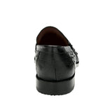 Belvedere Ostrich Penny Loafers Black Size 13